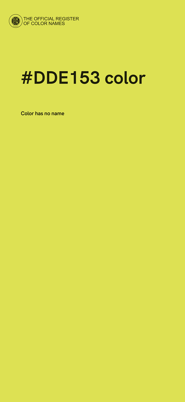 #DDE153 color image