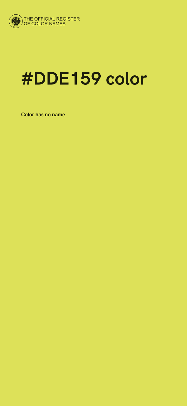 #DDE159 color image
