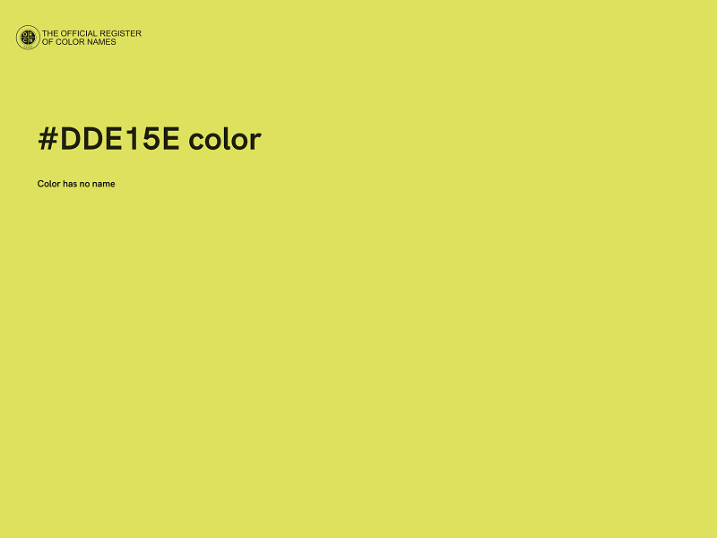 #DDE15E color image