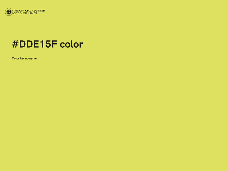 #DDE15F color image