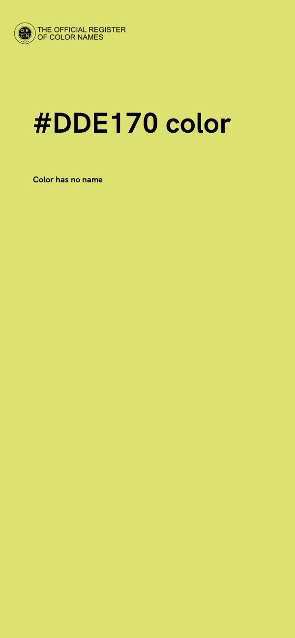 #DDE170 color image