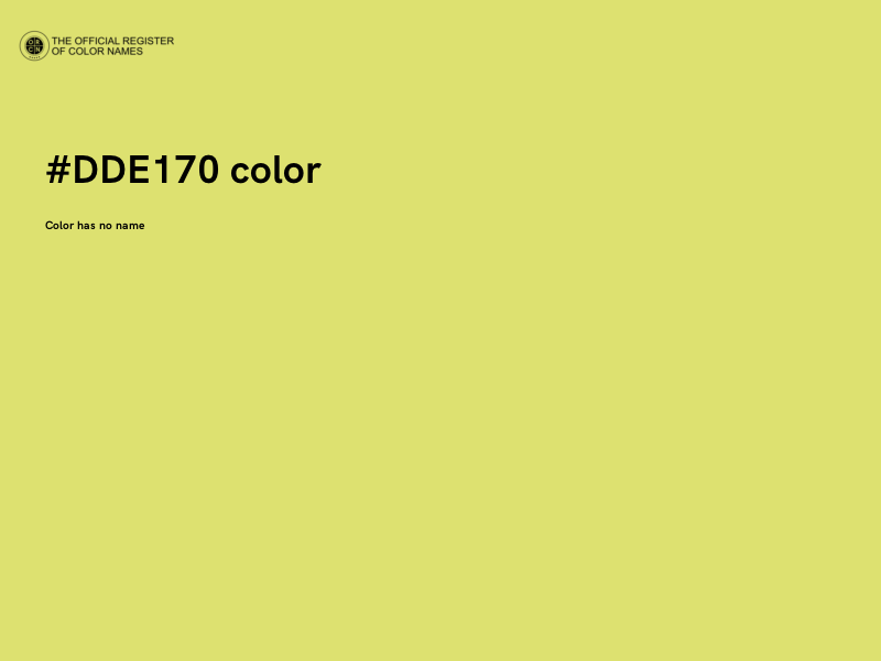 #DDE170 color image