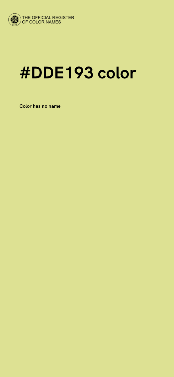 #DDE193 color image