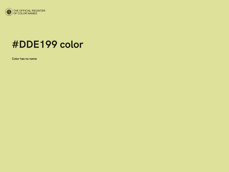 #DDE199 color image