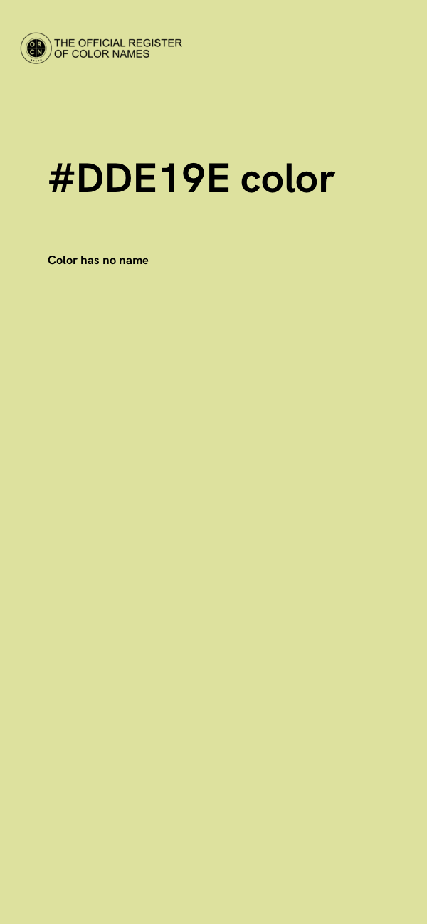 #DDE19E color image