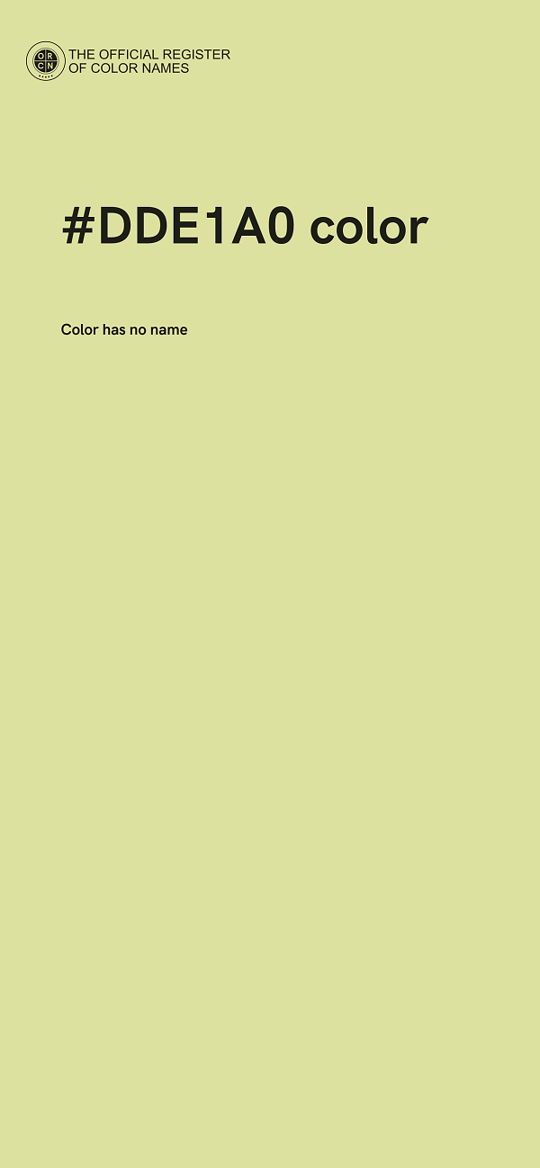#DDE1A0 color image