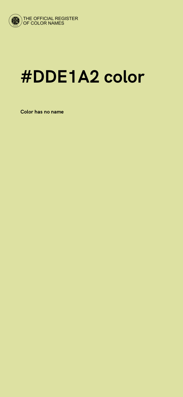 #DDE1A2 color image