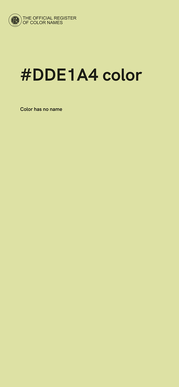 #DDE1A4 color image