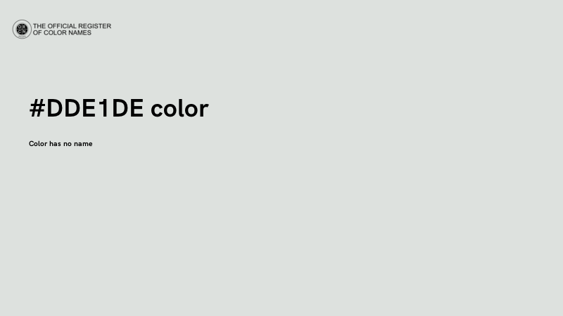 #DDE1DE color image