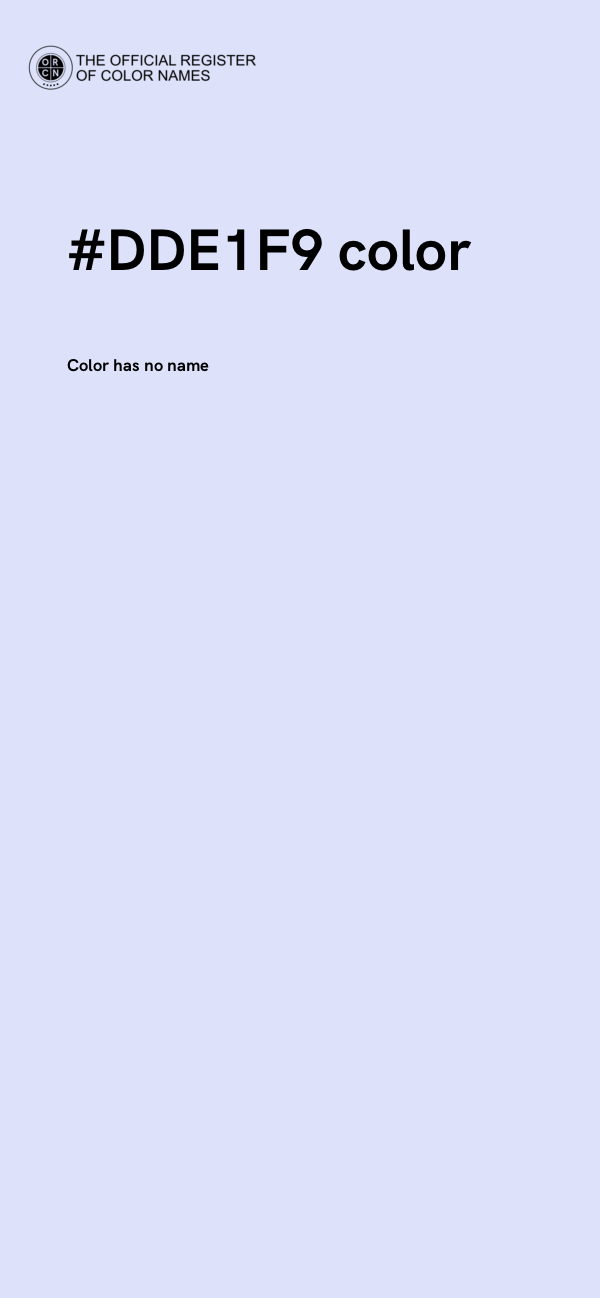 #DDE1F9 color image