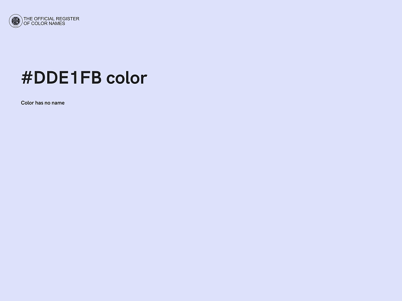 #DDE1FB color image