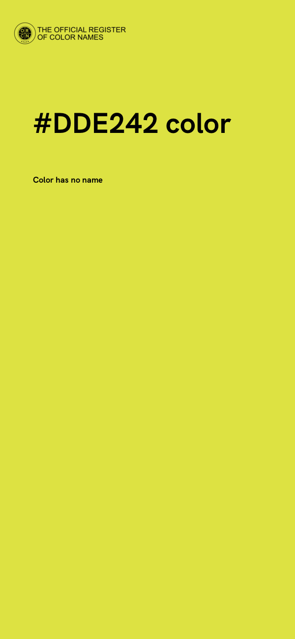 #DDE242 color image