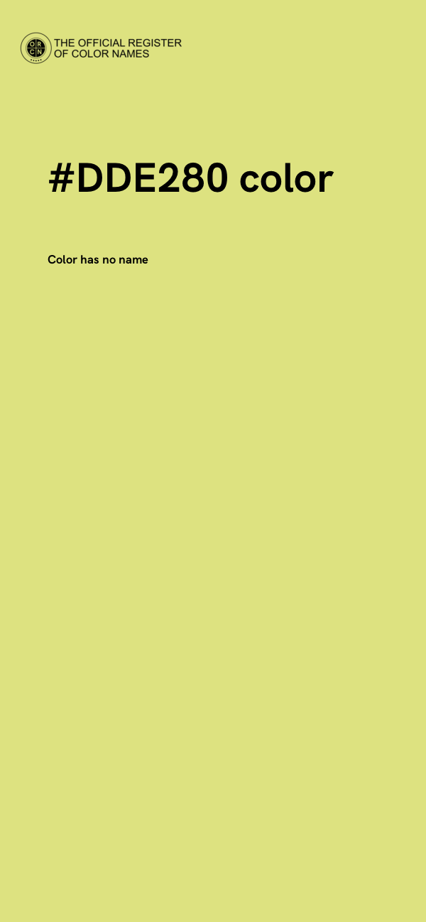#DDE280 color image
