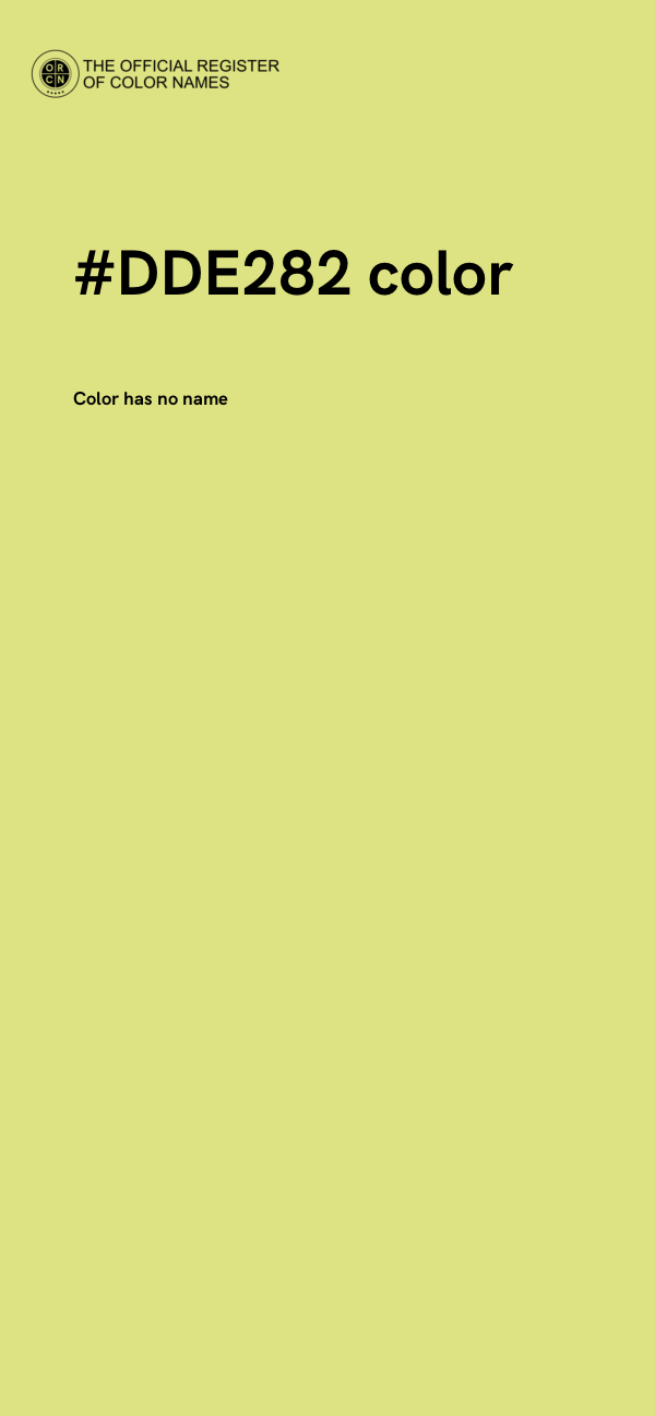 #DDE282 color image