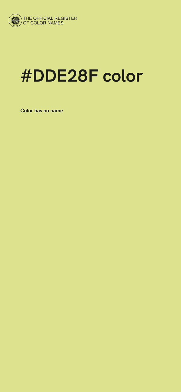 #DDE28F color image