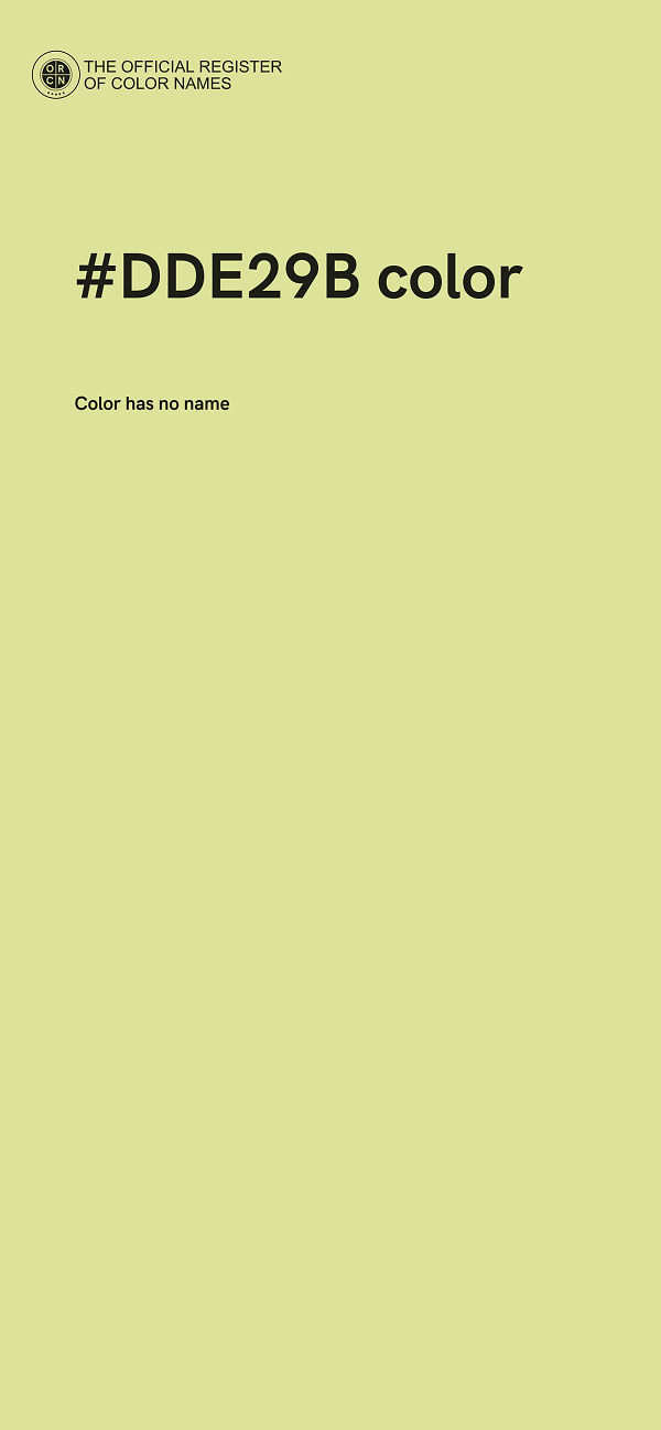 #DDE29B color image