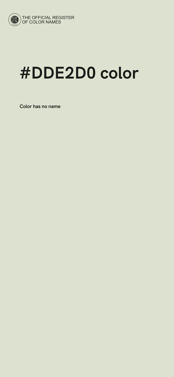 #DDE2D0 color image