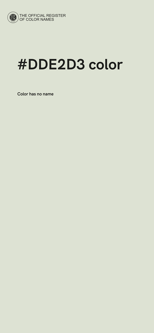 #DDE2D3 color image