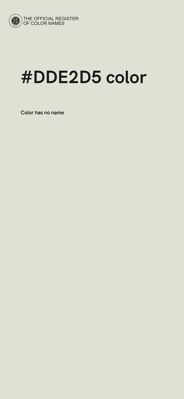 #DDE2D5 color image