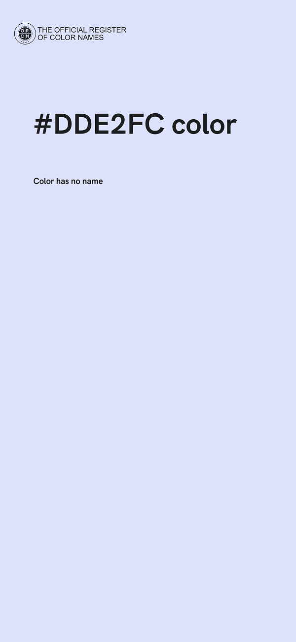#DDE2FC color image