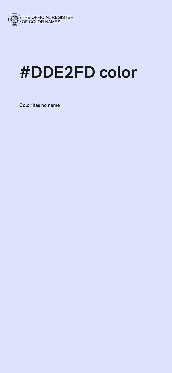 #DDE2FD color image