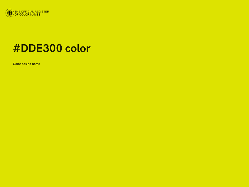 #DDE300 color image