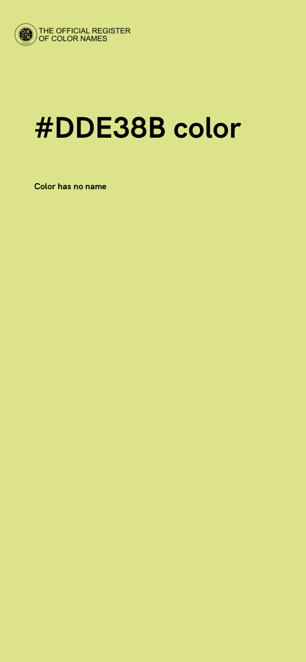 #DDE38B color image
