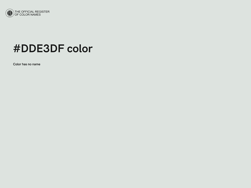 #DDE3DF color image