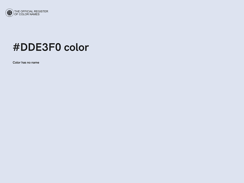 #DDE3F0 color image
