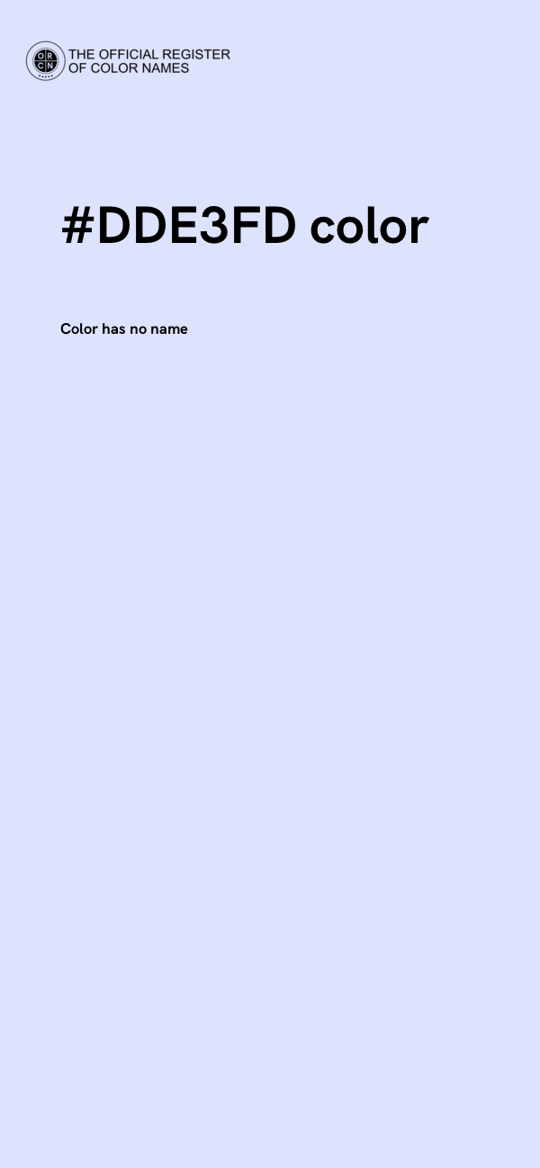 #DDE3FD color image