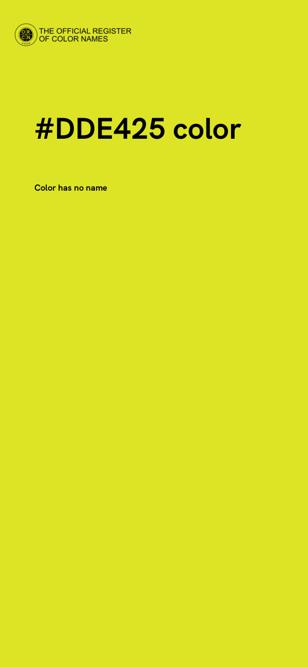 #DDE425 color image