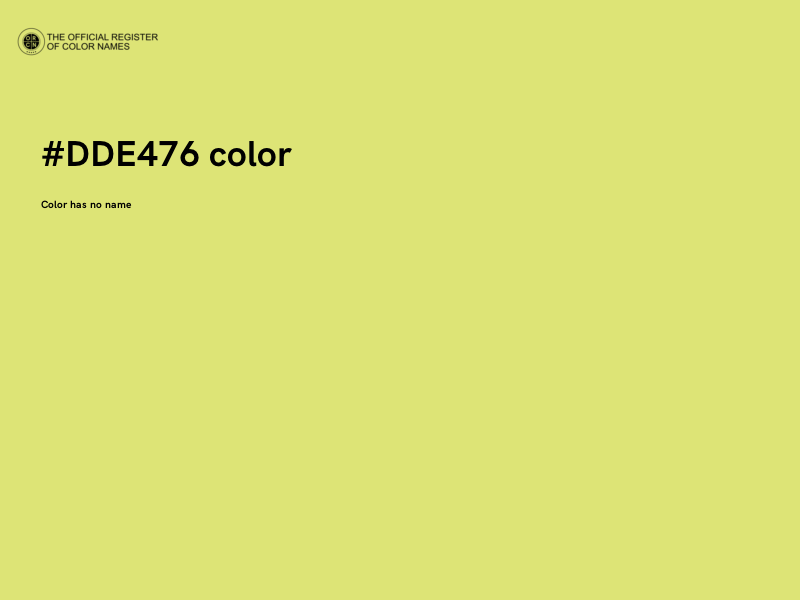 #DDE476 color image
