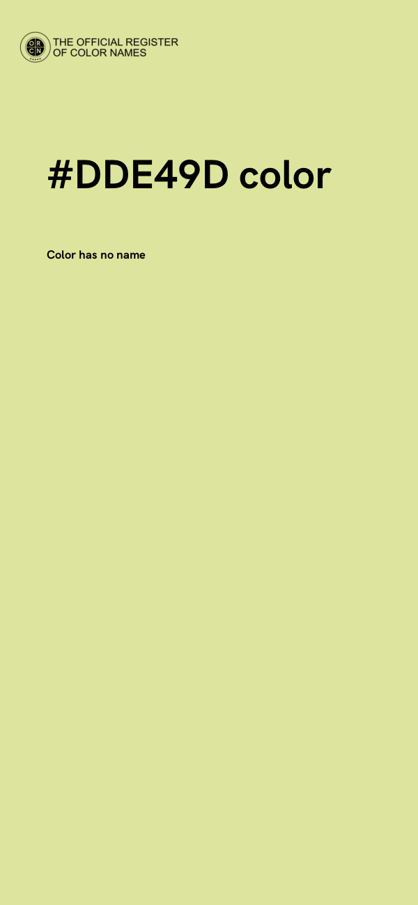 #DDE49D color image