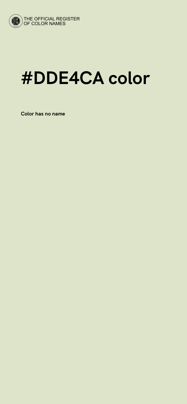 #DDE4CA color image