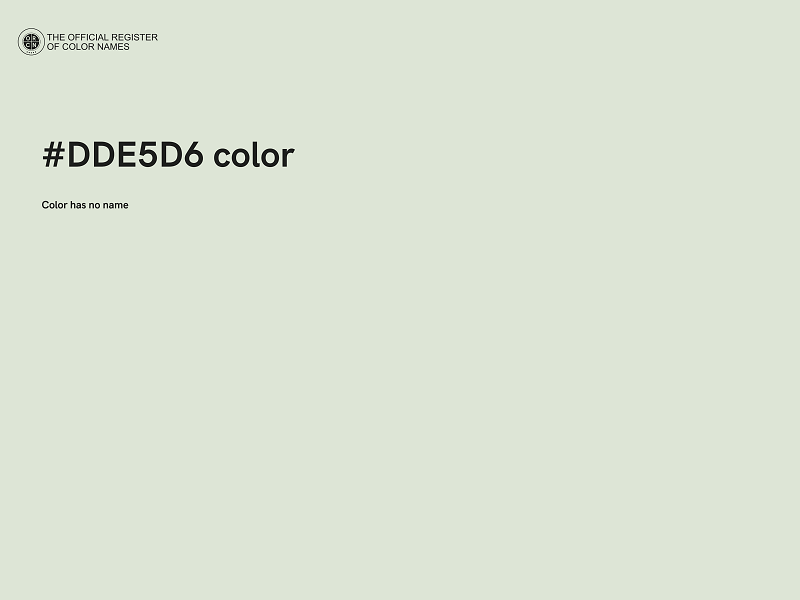 #DDE5D6 color image