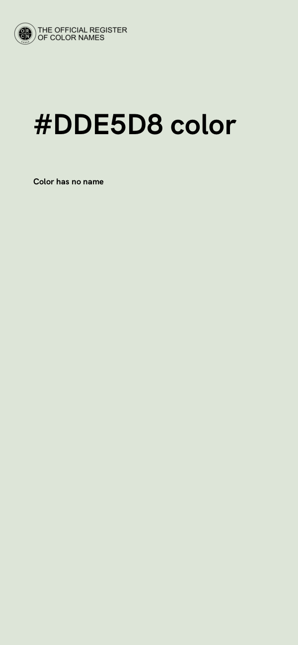 #DDE5D8 color image