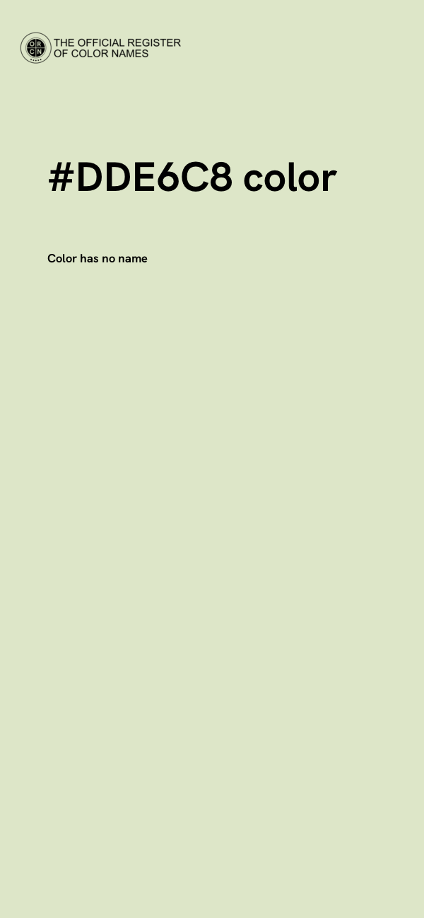 #DDE6C8 color image