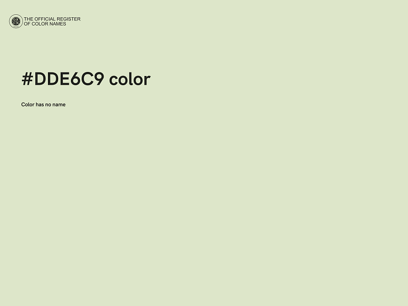 #DDE6C9 color image