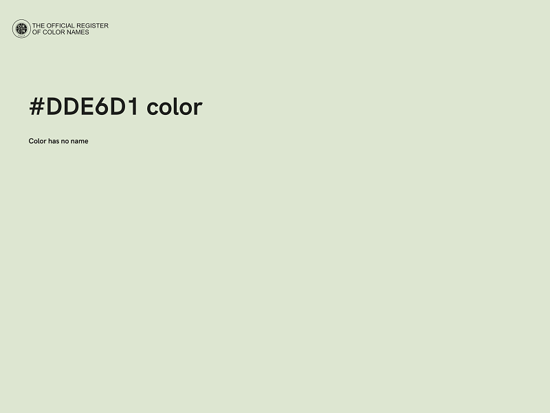 #DDE6D1 color image