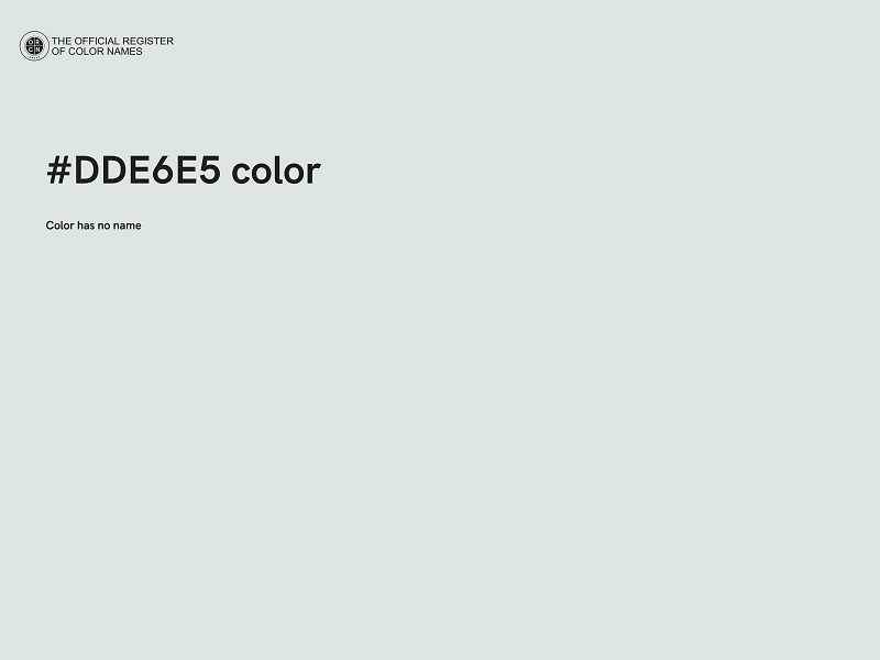 #DDE6E5 color image