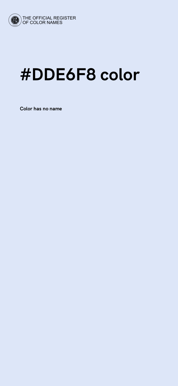 #DDE6F8 color image