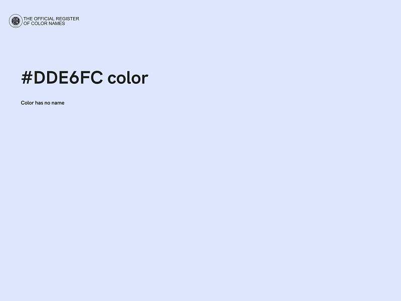#DDE6FC color image