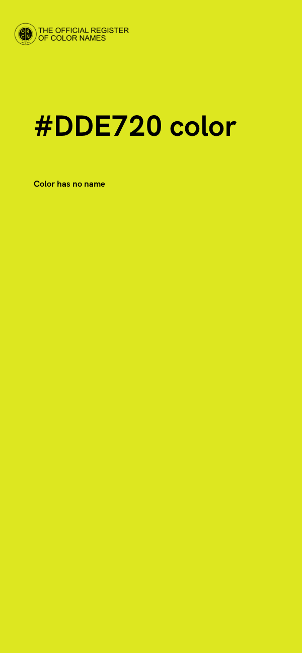 #DDE720 color image