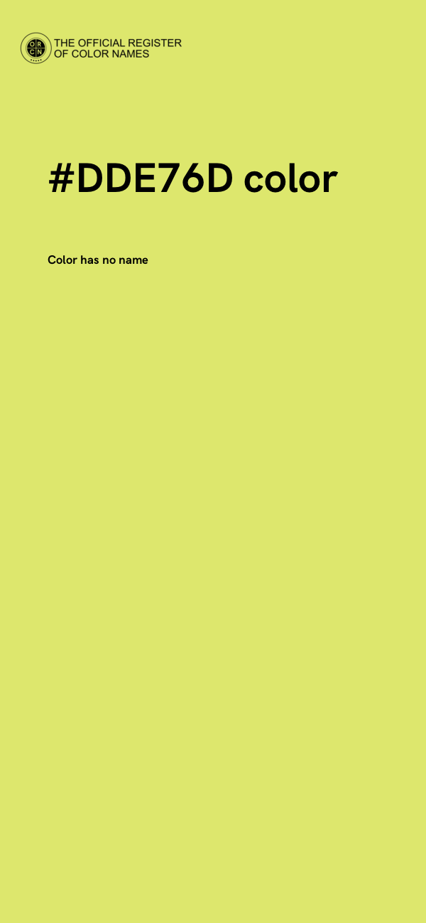 #DDE76D color image