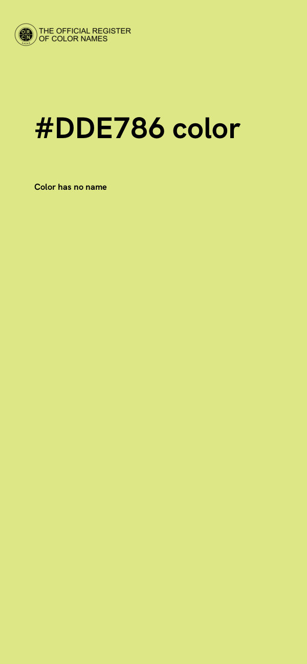 #DDE786 color image
