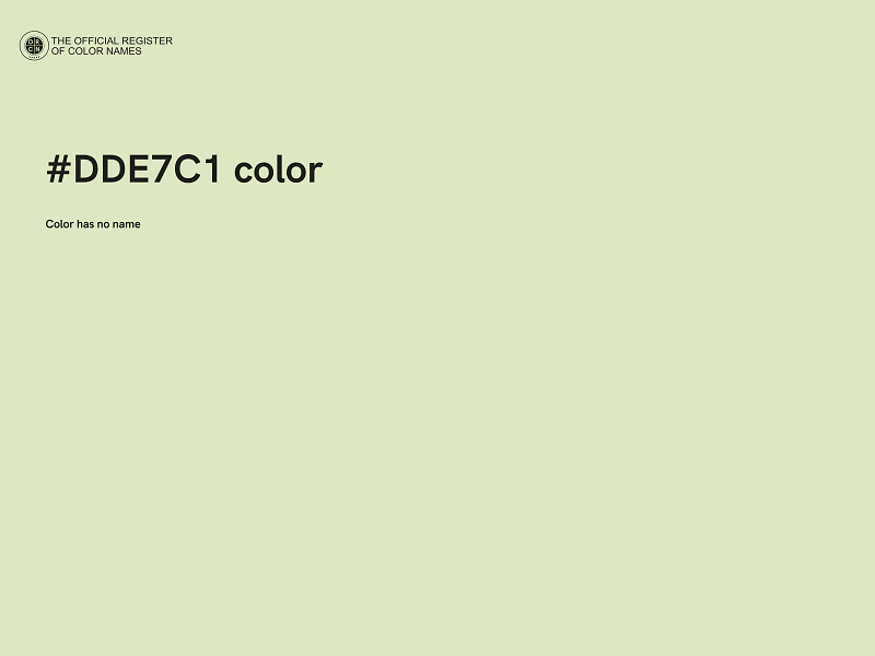 #DDE7C1 color image