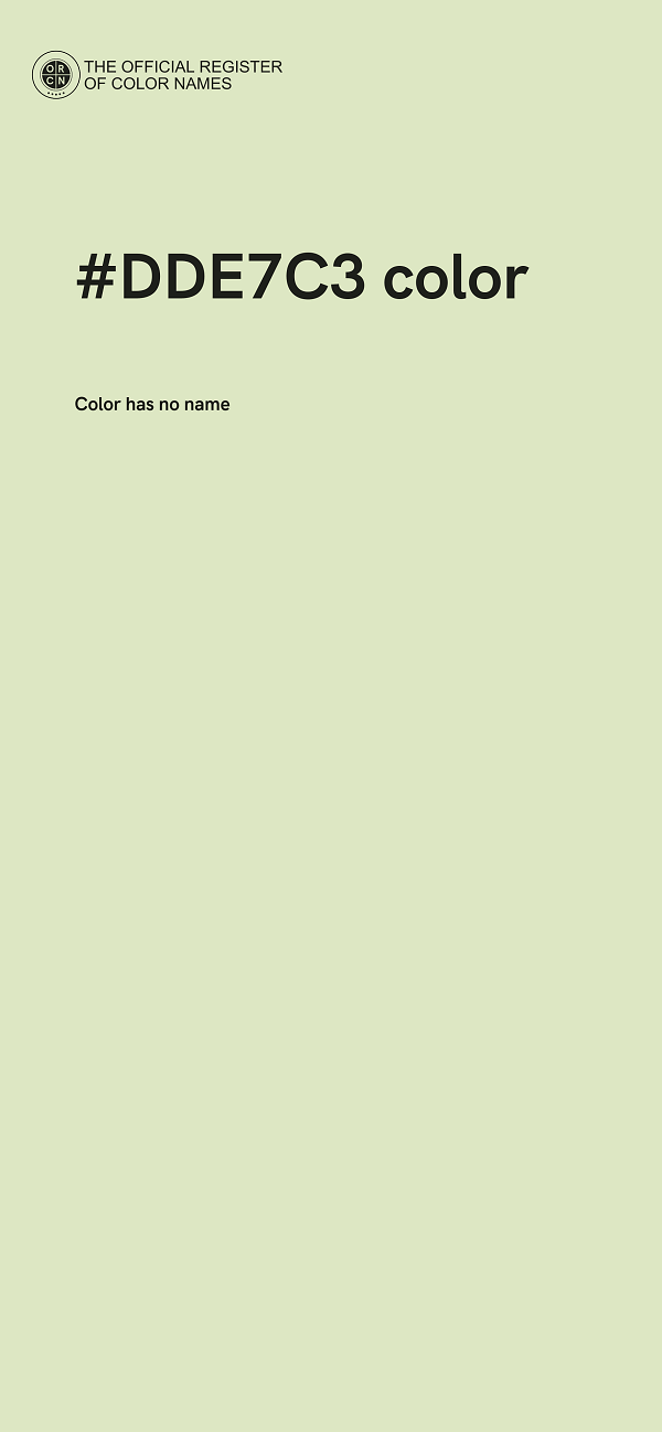 #DDE7C3 color image
