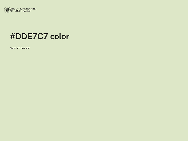 #DDE7C7 color image