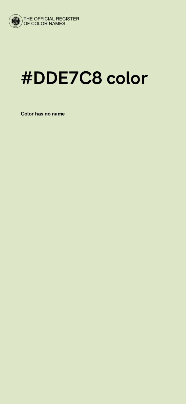 #DDE7C8 color image
