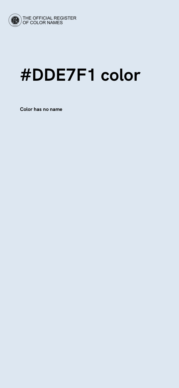 #DDE7F1 color image